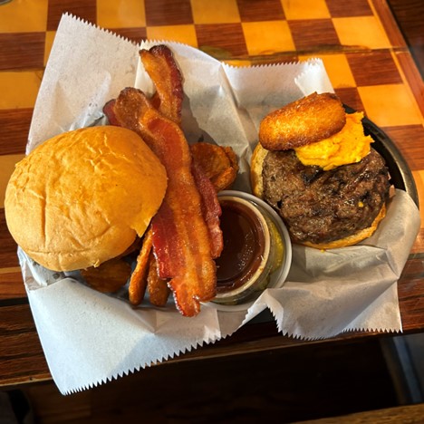 Blueberry Hill's classic hamburger